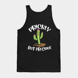 Prickly But Precious | Funny Cacti Gift | Cute Girls Cactus Tank Top